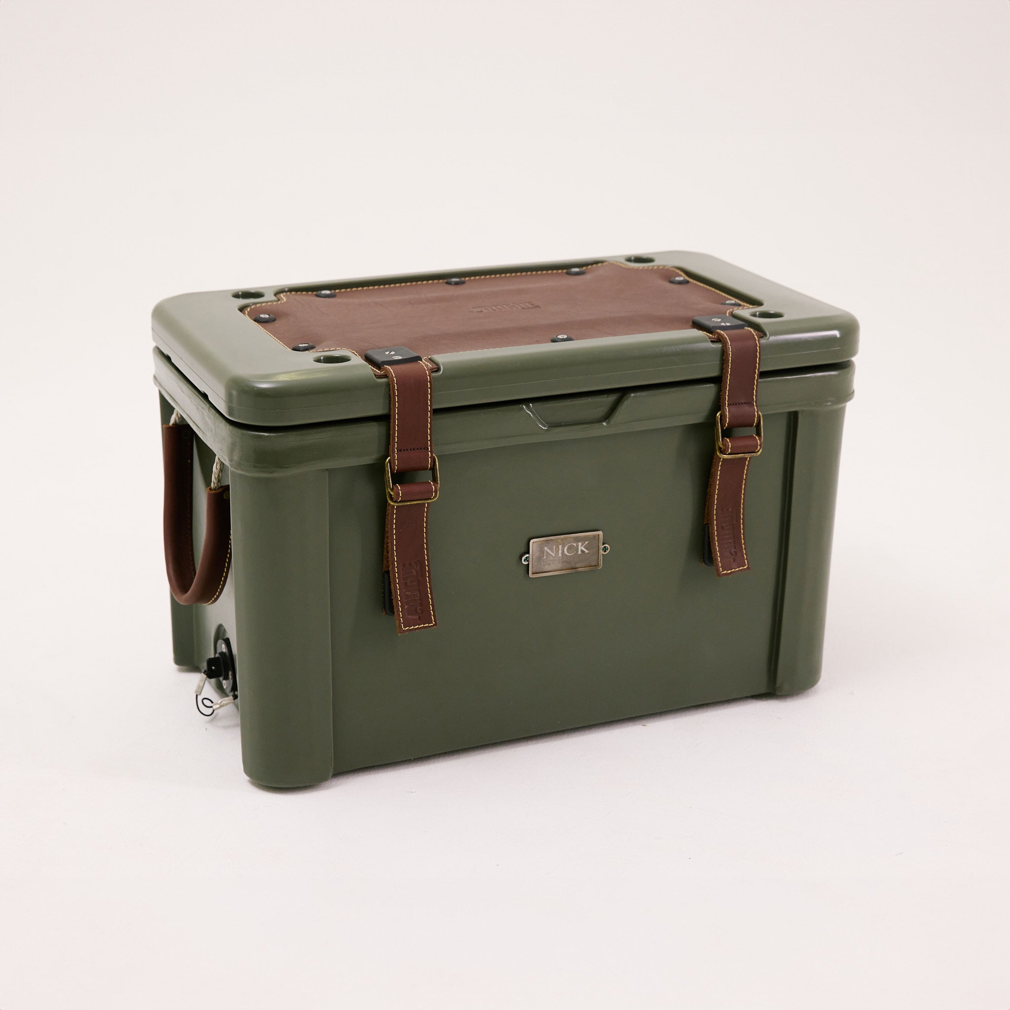 45L Rogue Ice Cooler with leather seat cover and customised name tag